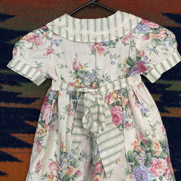 Vintage Sarah Kent Fancy Party Dress. Size 4T. USA. Polycotton. Pockets. 1980's. - Picture 7 of 16